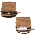 Brauner Damenrucksack Leder