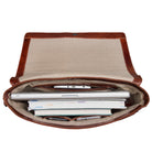 Leder Messenger Bag braun