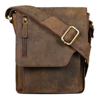 Herrentasche zum Umhängen Leder braun