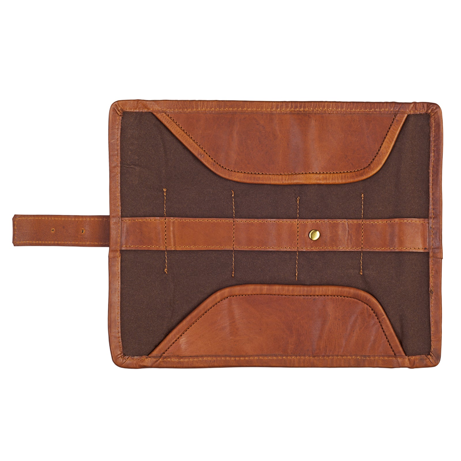 Lederetui rollbar braun