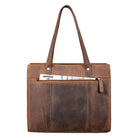 Klassische Bürotasche Damen braun