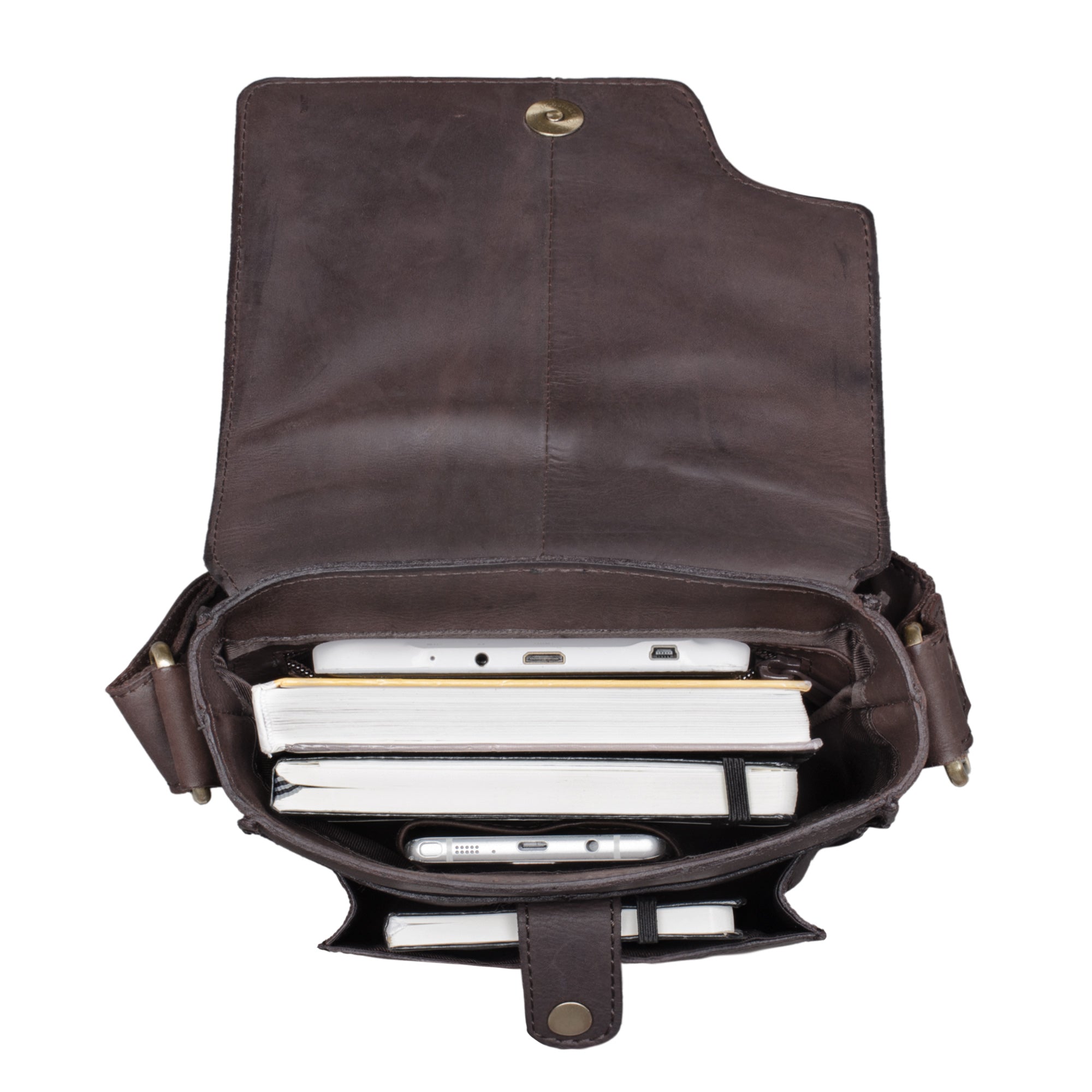 Umhängehandtasche dunkelbraun