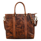 Leder Handtasche Gross braun