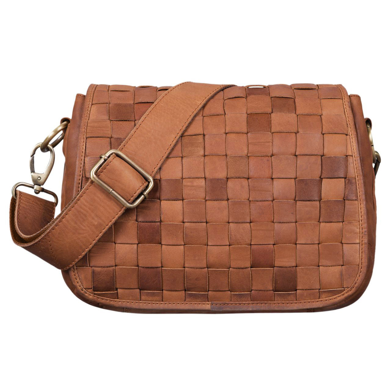 Vintage Leder Handtasche für Frauen braun