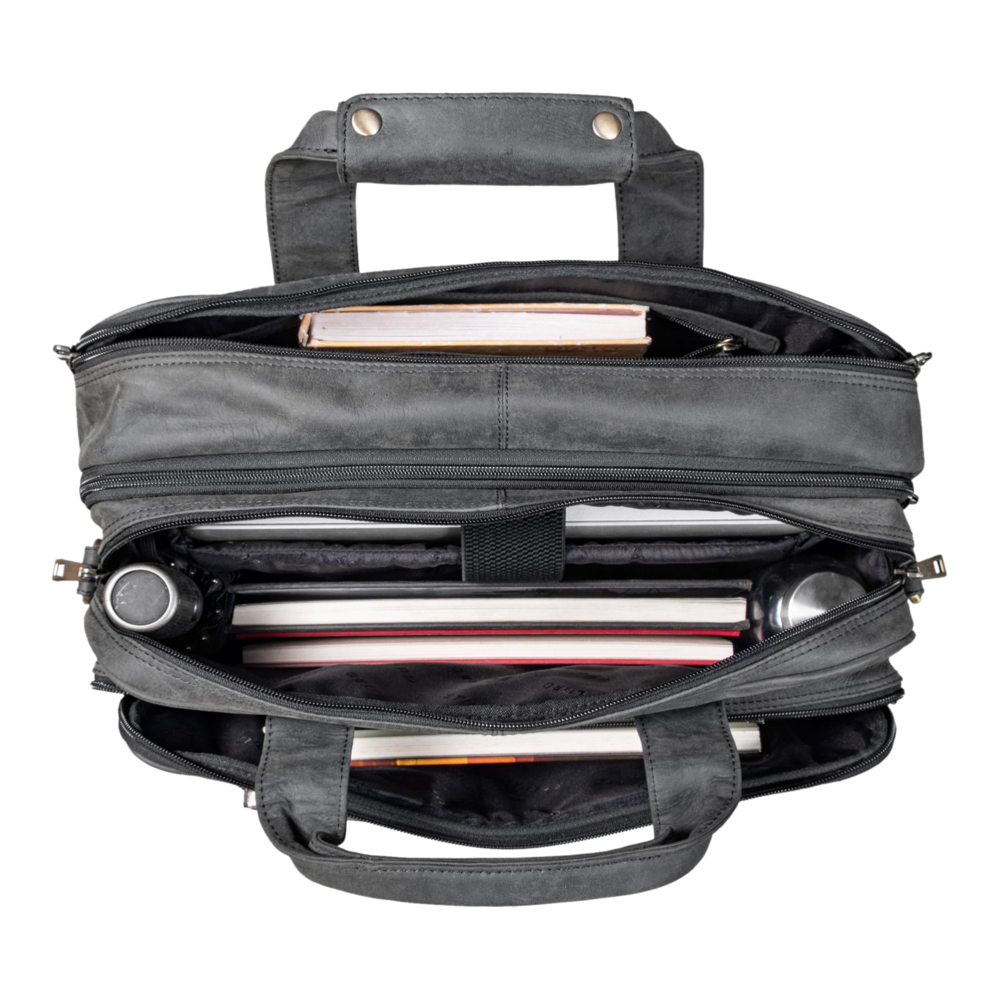 Große Bürotasche DIN A4 Leder