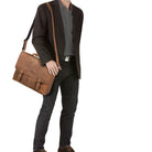 Vintage Businesstasche Leder XL