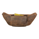 Leder Gürteltasche braun