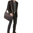 Leder Umhängetasche groß elegant