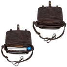 Damen Schultertasche Leder Vintage