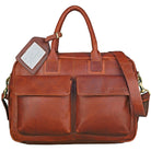 Vintage Umhängetasche Leder braun