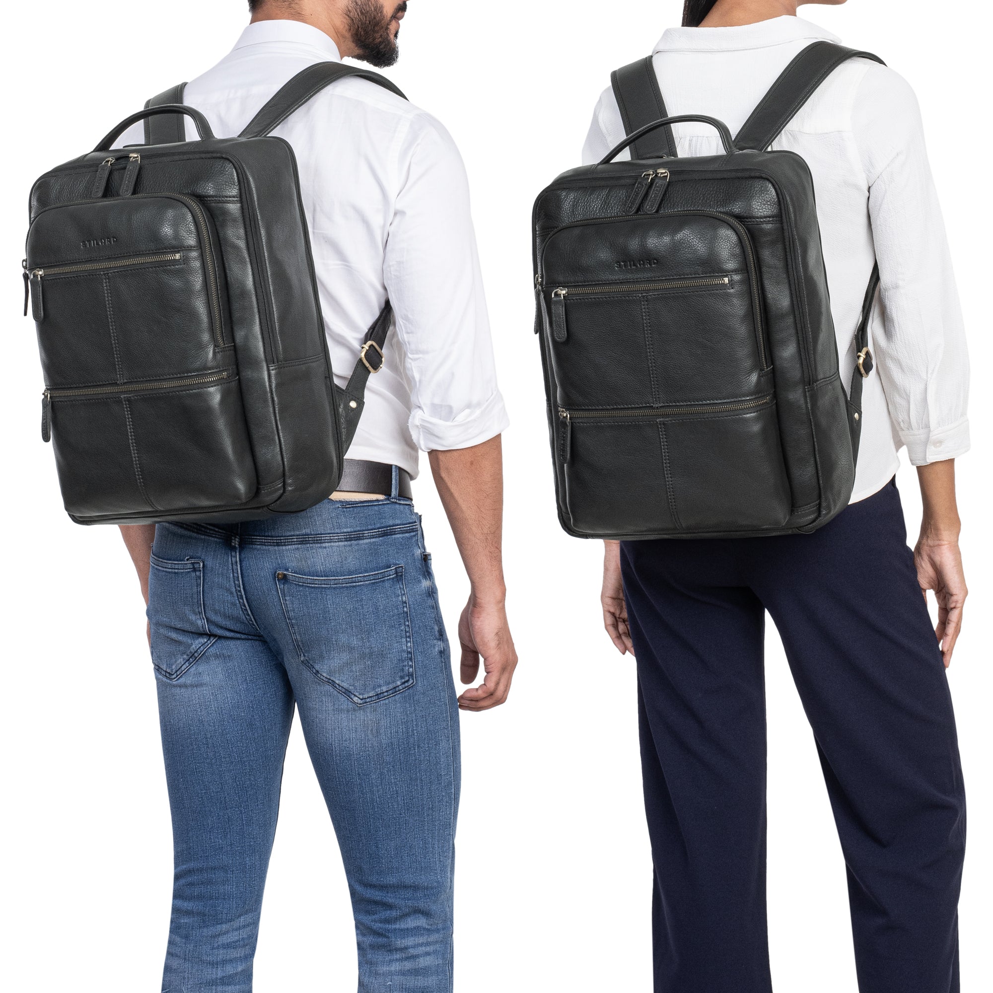 Business Rucksack Herren Damen Leder