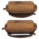 Vintage Leder Bauchtasche Festival