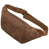 Bauchtasche Leder braun aus der schrägen Frontalperspektive