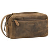 "Bran" Grande Pochette da Polso Uomo in Pelle Vintage Vera