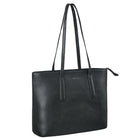 Damen Handtasche schwarz aus Leder