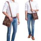 Handtasche aus Leder in Braun