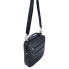 Lederhandtasche Herren schwarz