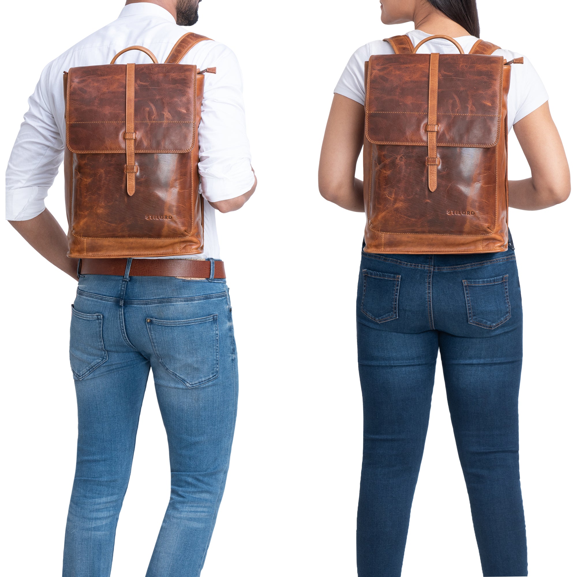Kleiner Rucksack Herren Leder