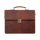 Leder Aktentasche zum Umhängen Vintage