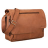 Seconda opzione  "Marvin" Borsa Messenger vintage in pelle