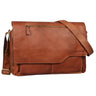 Seconda opzione  "Marvin" Borsa Messenger vintage in pelle