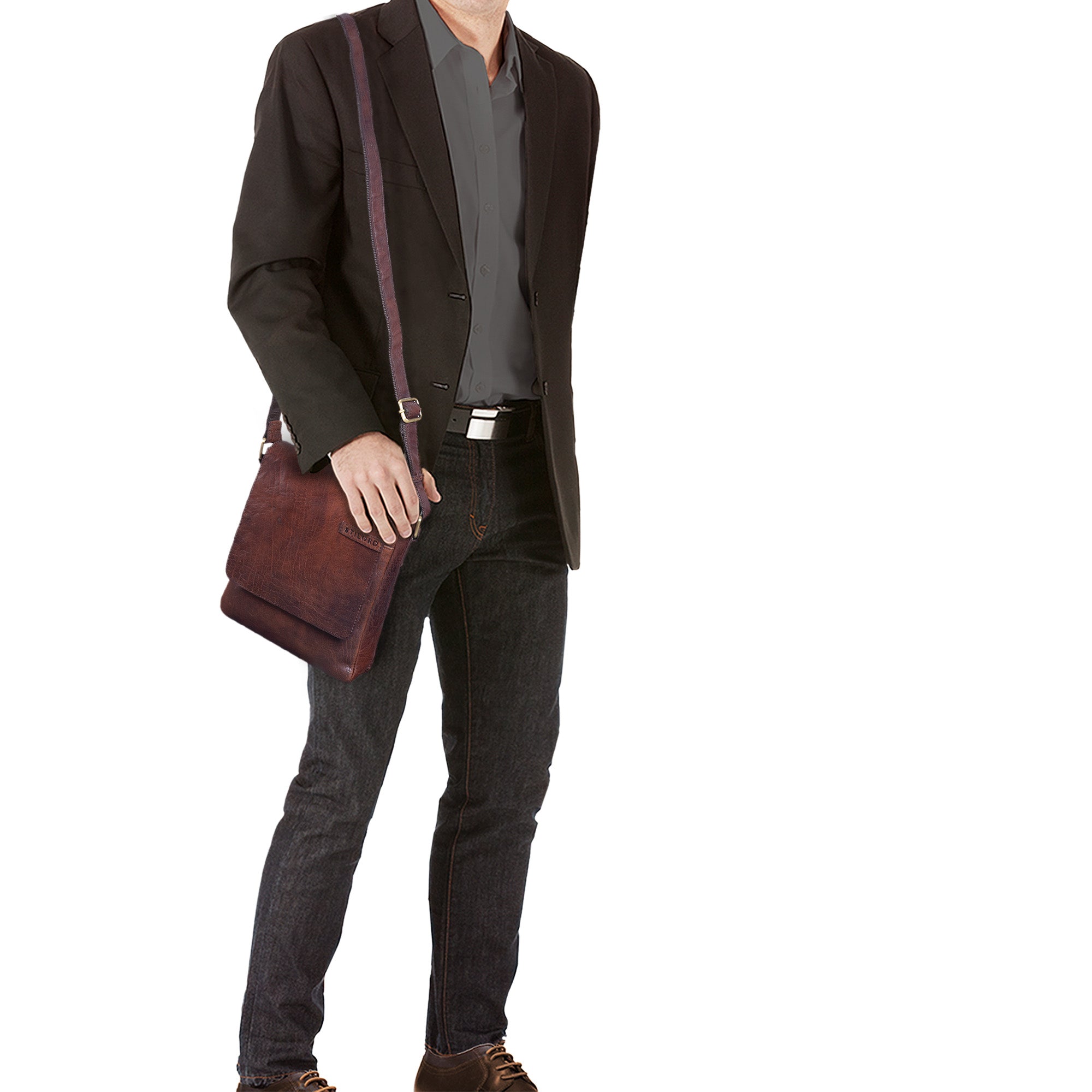 Echtleder Herrentasche klein