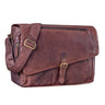 Seconda opzione "Merlin" Borsa a tracolla vintage in pelle