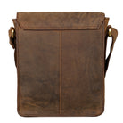 Herren Handtasche Leder braun