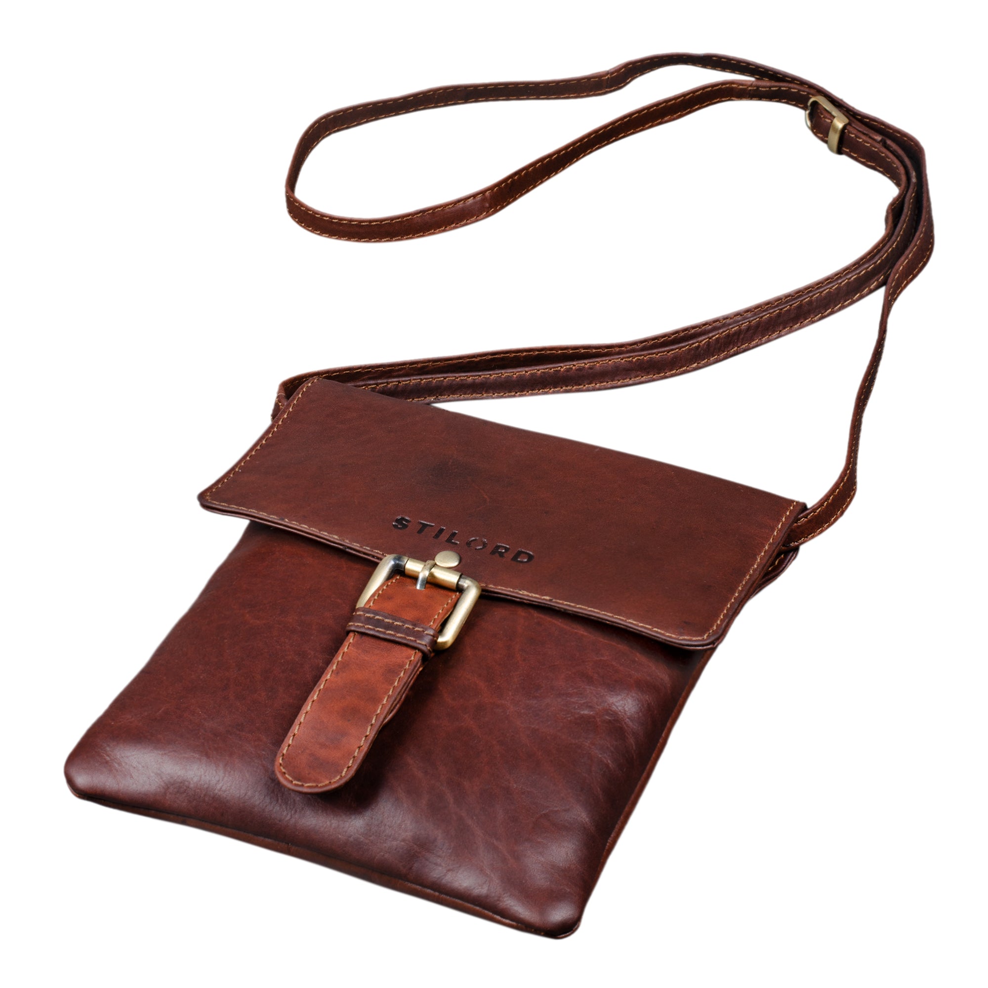 Ledertasche Schultertasche Damen klein Vintage