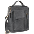 Ledertasche Herren klein anthrazit