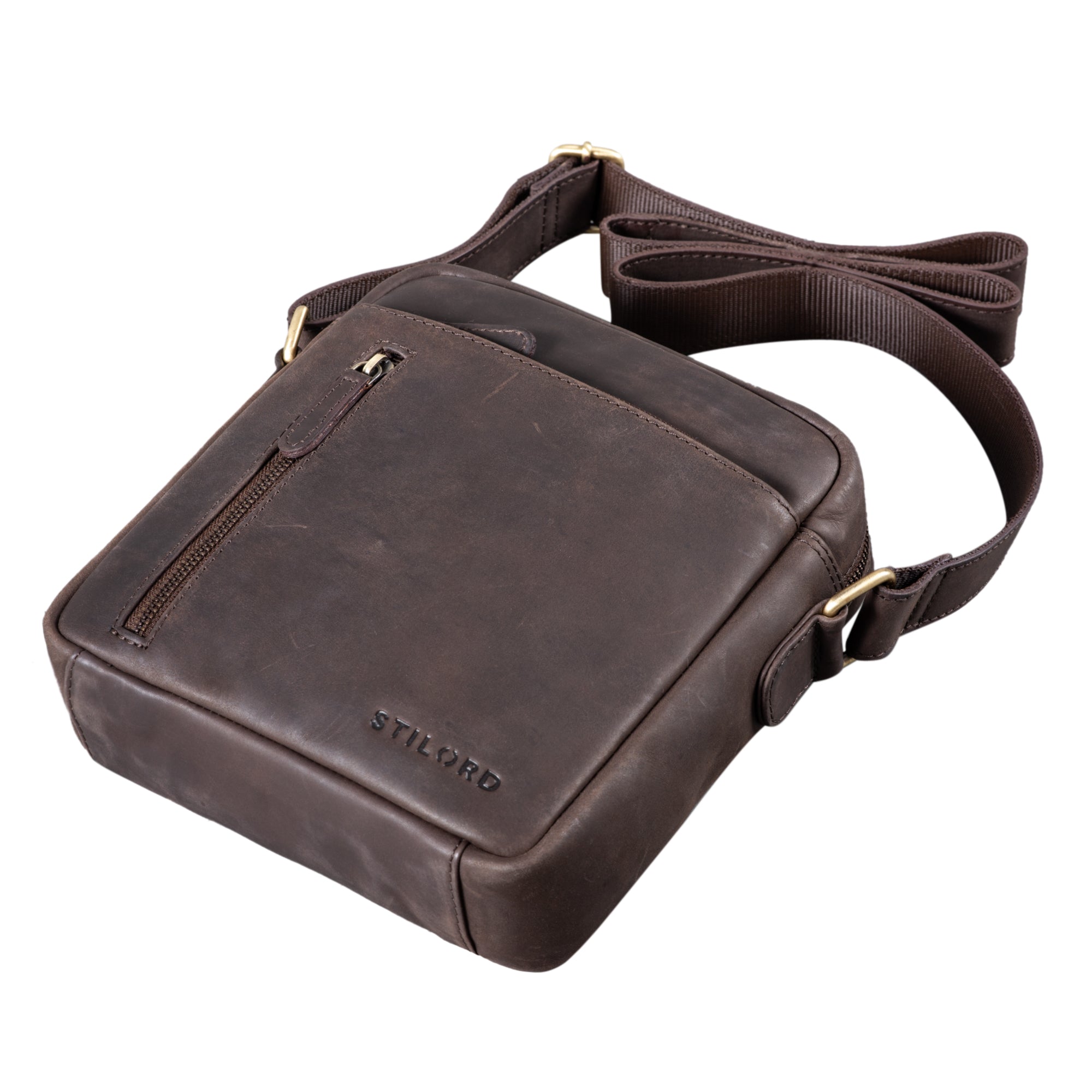 Vintage Cross Body Ledertasche Herren