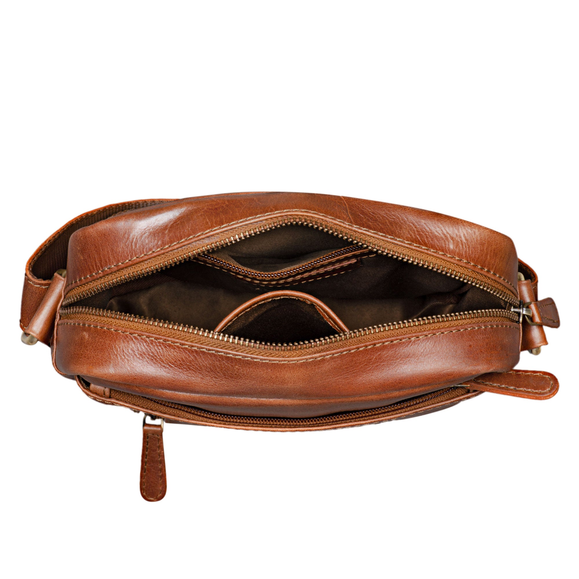 Echt-Leder Messenger Bag Herren klein