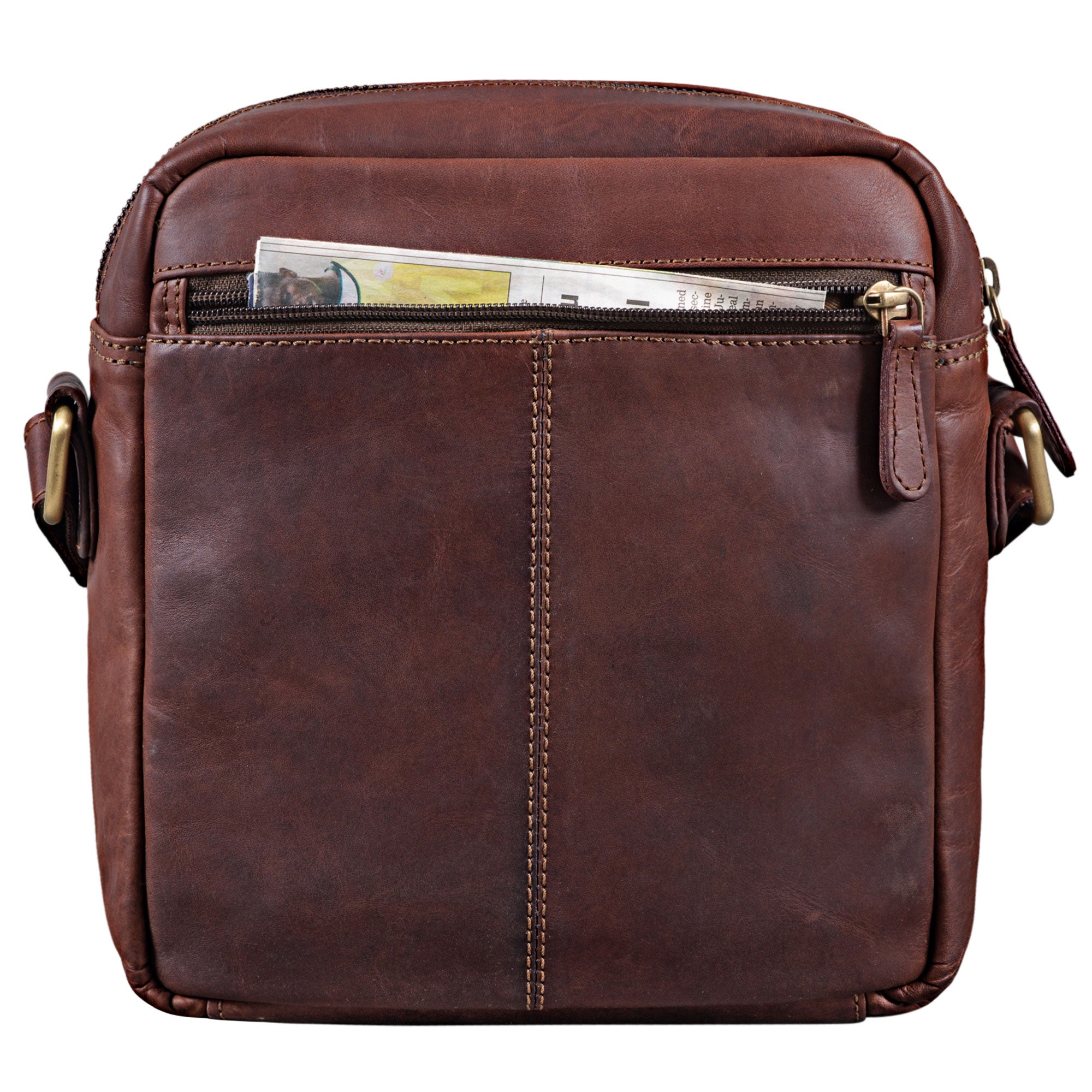 Vintage Ledertasche Damen braun
