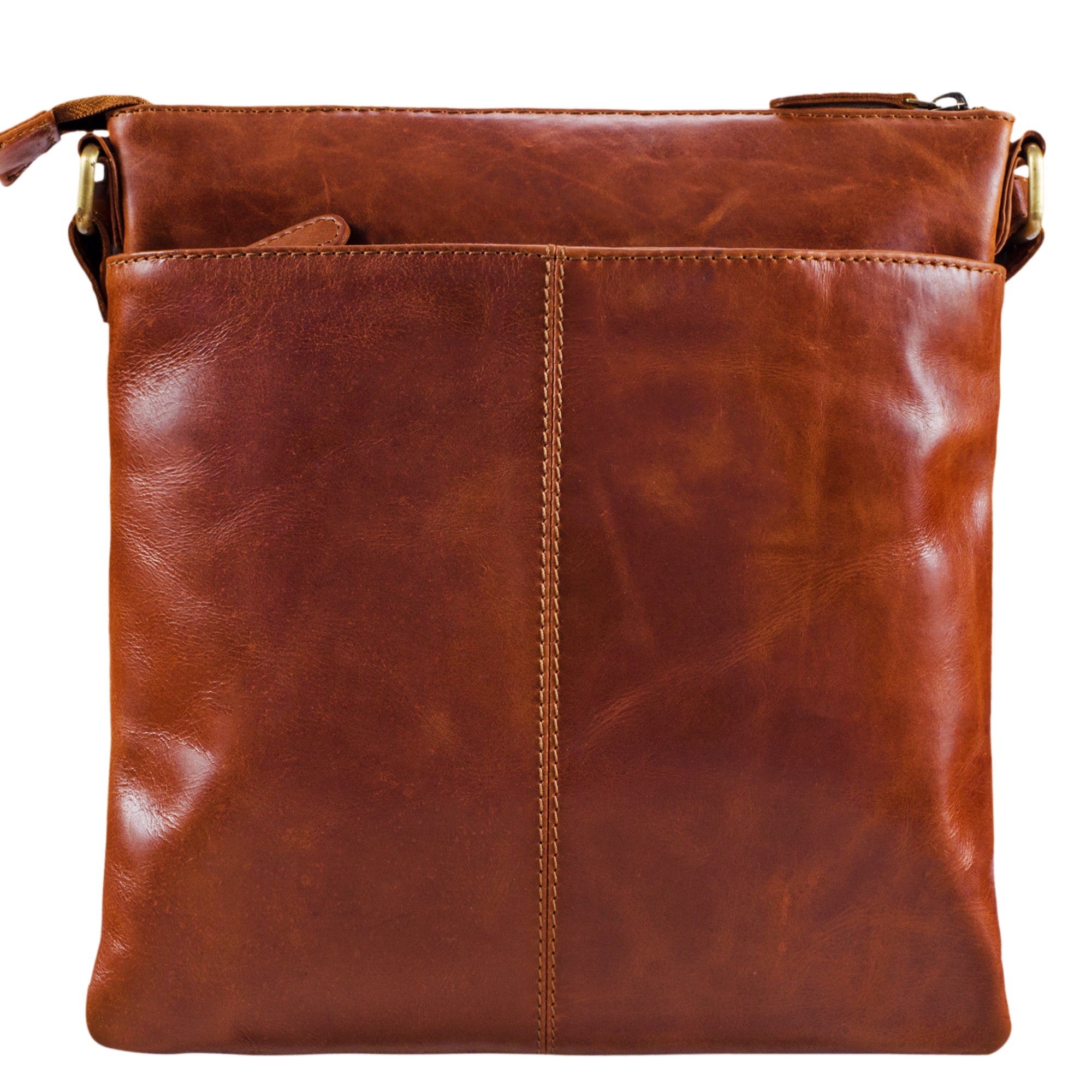 Leder Messenger Bag Vintage klein