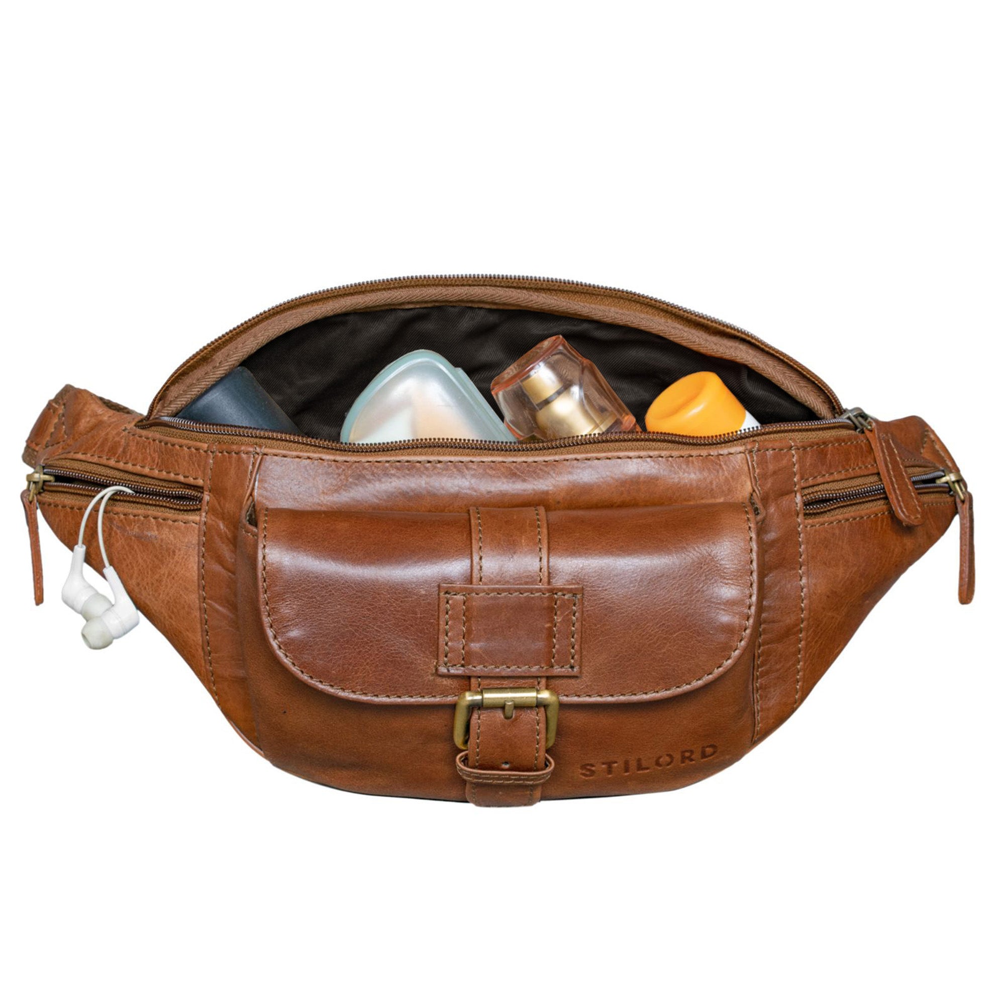 Klassische Gürteltasche braun