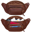 Vintage Leder Bauchtasche echtes Leder