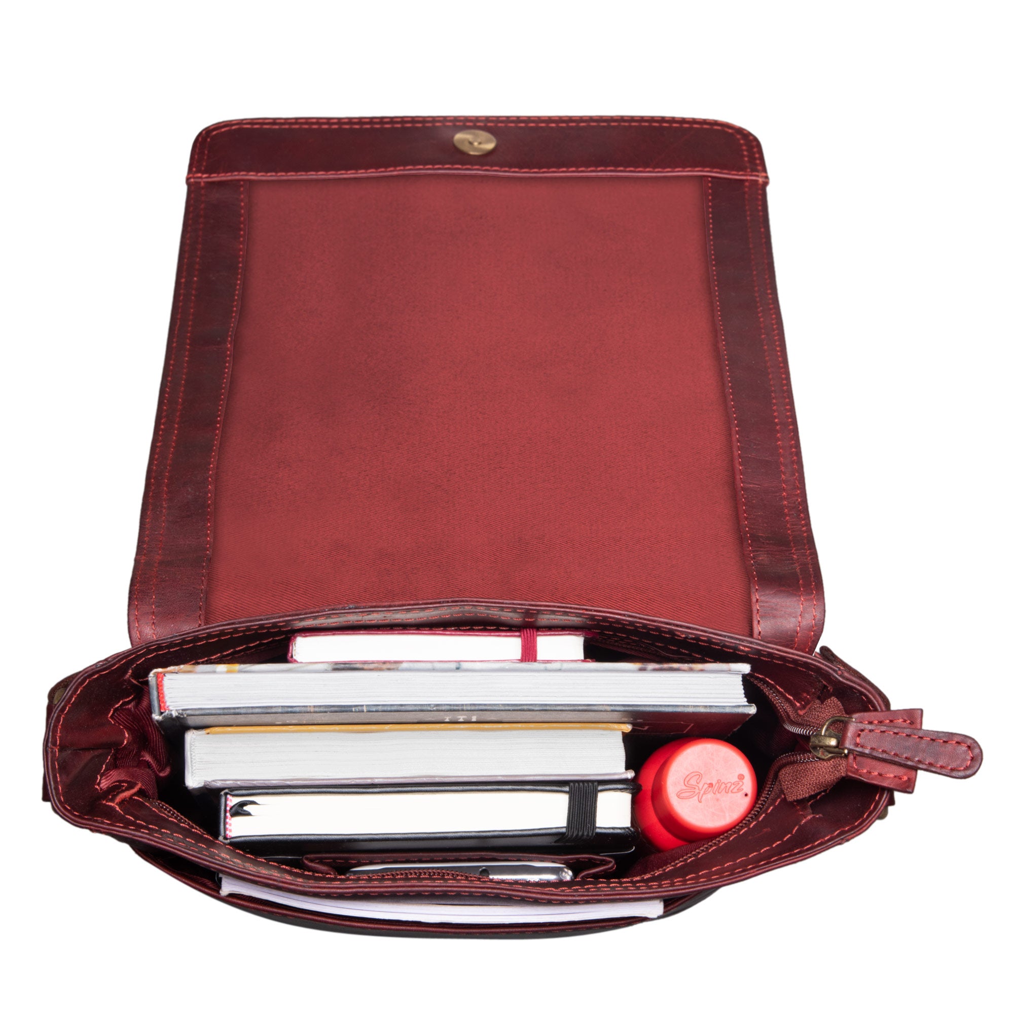 Schultertasche Retro Leder