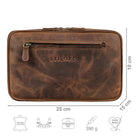 Kulturtasche Herren Leder braun