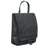Waschtasche Leder schwarz