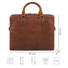 Laptoptasche Damen Leder braun