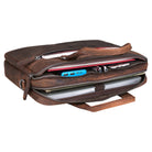 Ledertasche DIN A4 Dokumente braun