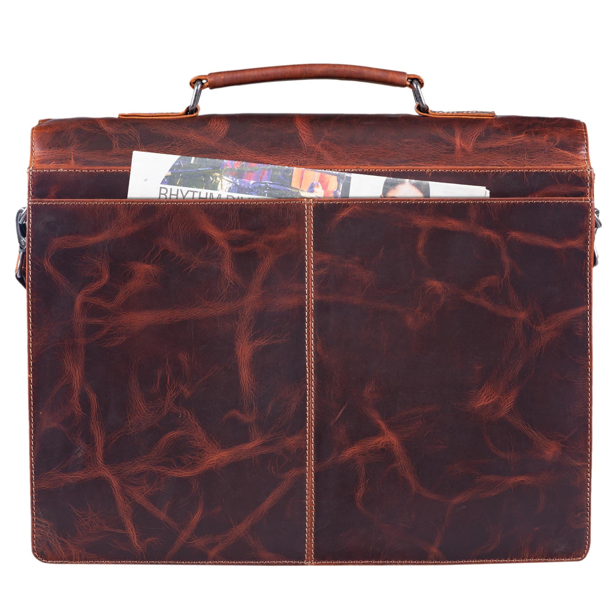 Braune Schultertasche Leder braun