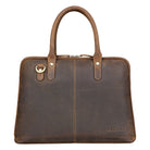 Lederhandtasche Damen braun