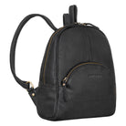 Damen Rucksack Leder Schwarz