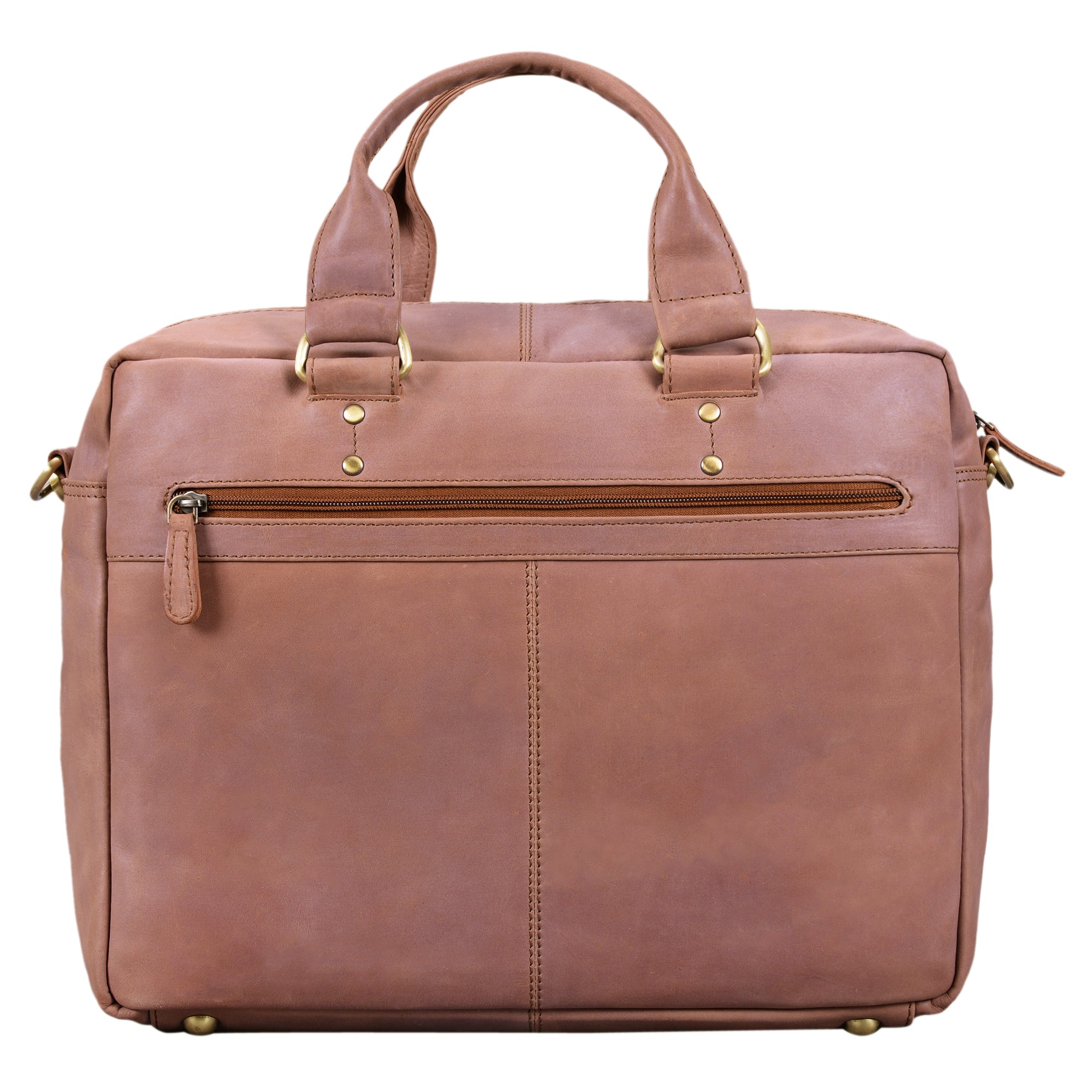 Große Bürotasche Leder Vintage