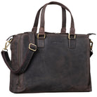 Businesstasche Leder dunkelbraun Damen