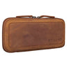 "Scotty" Astuccio in pelle vintage con cerniera