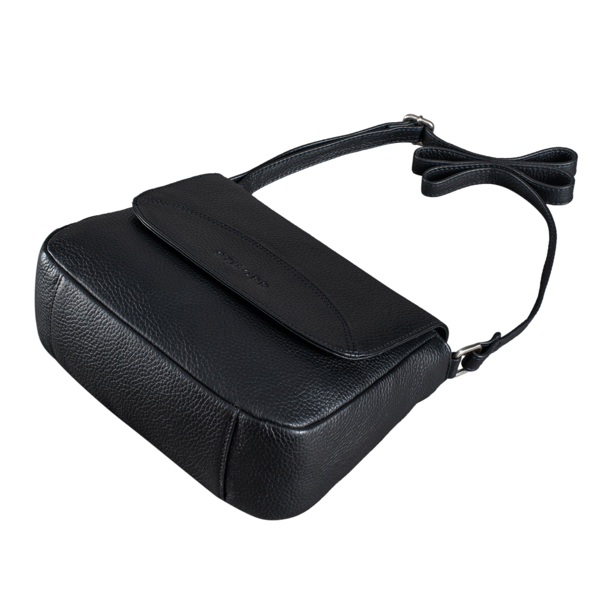 Leder Handtasche Damen schwarz