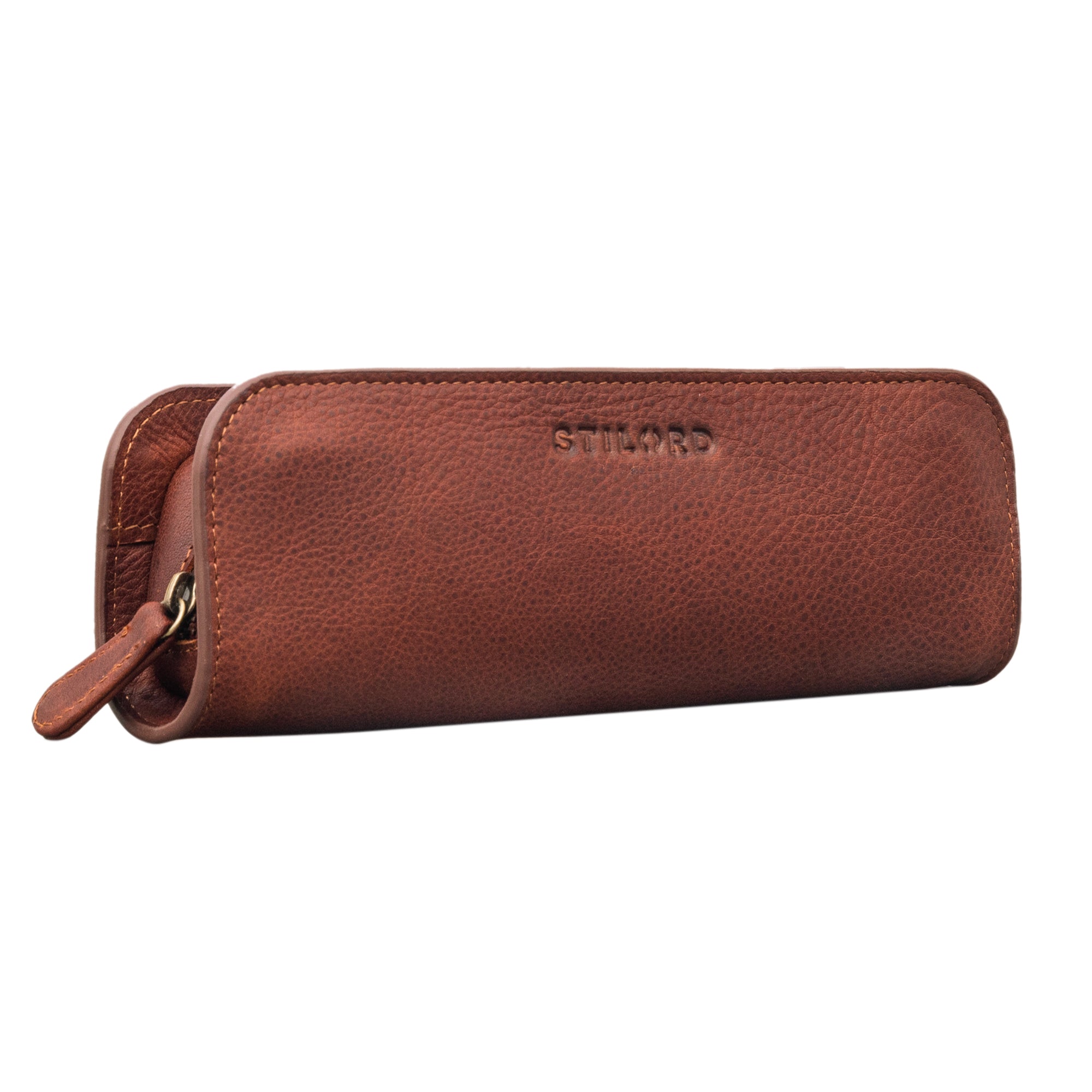 Faulenzer Mäppchen Braun Leder