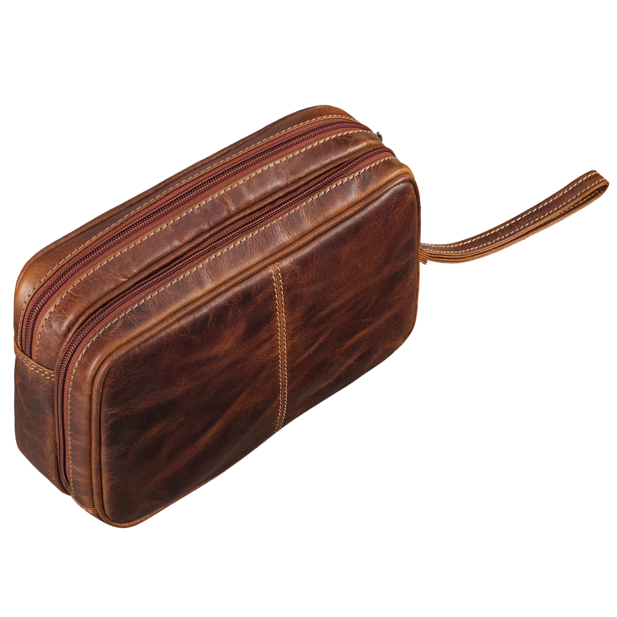 Leder Reisetasche Herren in braun